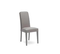 Sedia in Similpelle Anita Kitchen & Living 59x46xH99 cm, Colore Grigio Scuro, Materiale Legno grigio