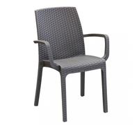 Sedia indiana 57x59x86 h cm in Wicker Taupe