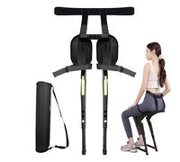 Sedia indossabile - di supporto alle gambe senza sedia per sedersi ovunque, sedile del tutore per gamba ergonomica per sollievo in piedi | Sgabello invisibile leggero per attività all'aperto,