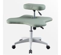 Sedia inginocchiata con ruote, design ergonomico a gambe incrociate, regolabile in altezza per gli appassionati di yoga in ufficio, casa, sedia da meditazione versatile