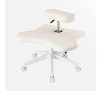 Sedia inginocchiata con ruote, design ergonomico a gambe incrociate, regolabile in altezza per gli appassionati di yoga in ufficio, casa, sedia da meditazione versatile