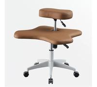 Sedia inginocchiata con ruote, design ergonomico a gambe incrociate, regolabile in altezza per gli appassionati di yoga in ufficio, casa, sedia da meditazione versatile