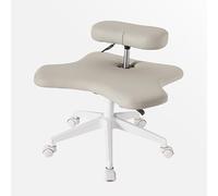 Sedia inginocchiata con ruote, design ergonomico a gambe incrociate, regolabile in altezza per gli appassionati di yoga in ufficio, casa, sedia da meditazione versatile