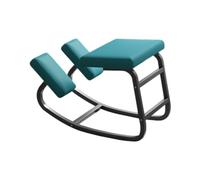 Sedia inginocchiata, correttore posturale da scrivania, sedile ergonomico con supporto for inginocchiarsi, sgabello for computer con buona postura, ufficio domestico(Blue,75x50x45cm-Black)