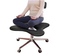 Sedia inginocchiata regolabile per supporto posteriore, sedia ergonomica per ufficio e casa, sedia da scrivania per lavoratori informatici, meditazione con ruote