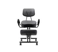 Sedia inginocchiata, sedia con schienale for ADHD, sgabello ergonomico inginocchiato con cuscinetto for i fianchi, altezza regolabile, for postura e circolazione delle gambe