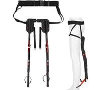 Sedia Invisibile Indossabile Sgabello da Campeggio Pieghevole Portatile Sedile A Sospensione per Concerti di Pesca, Black, 50kg Bearing