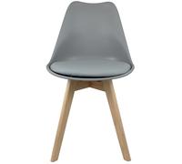 SEDIA LELIA POLIPROPILENE CON GAMBE IN LEGNO SEDUTA CUSCINO INTERNO SEDIE DESIGN