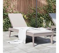 Sedia lunga cappuccino 186x60x29 cm Sedie a sdraio da esterno, mobili da giardino, piscina, forniture per la casa, decorazione