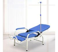 Sedia medica completamente reclinabile con supporto IV per prelievo di sangue e procedure cliniche