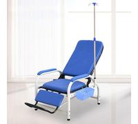Sedia medica completamente reclinabile con supporto IV per prelievo di sangue e procedure cliniche