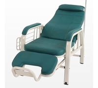 Sedia medica completamente reclinabile per infusione e prelievo di sangue, reclinabile regolabile con palo IV, seduta imbottita per reception e sala d'attesa