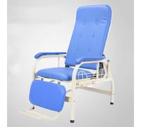 Sedia medica di cuoio della sedias di flebotomia,Blood Draw Sedia con bracciolo ,completamente reclinabile reception sala d'attesa sedia (blue, Half reclining with footrest)