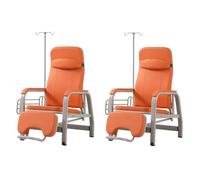 Sedia medica per prelievo di sangue con bracciolo regolabile e poggiatesta, sedia per infusione con palo IV per procedure confortevoli per pazienti in clinica