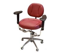 Sedia mobile girevole a 360°, sgabello regolabile in altezza in microfibra per cliniche dentali, uffici e laboratori