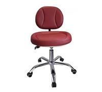 Sedia mobile girevole a 360°, sgabello regolabile in altezza in microfibra per cliniche dentali, uffici e laboratori