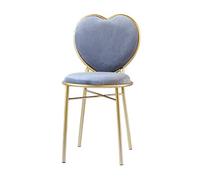Sedia moderna in metallo grigio, elegante sgabello da trucco per camera da letto, sala da pranzo e decorazione per la casa, seduta versatile per tempo libero e negoziazione, struttura in ferro