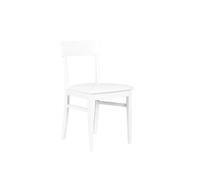 Sedia Monaco Kitchen & Living E5 44x45xH82 cm, Colore Bianco, Materiale Similpelle e Legno bianco