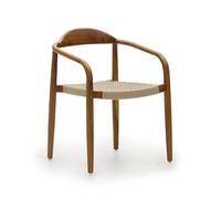 Sedia Nina in legno massello finitura noce