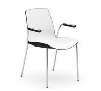 Sedia NOW 4 gambe con braccioli - INFINITI
