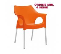 SEDIA OLA SCAB ARANCIO BAR RISTORANTE LOCALE PIZZERIA GIARDINO CUCINA