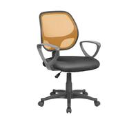 Sedia operativa con Braccioli Atlanta da ufficio 57x55,5xh55-100 cm Arancio nero arancio