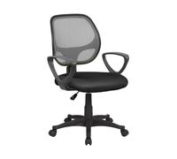 Sedia operativa con Braccioli Atlanta da ufficio 57x55,5xh55-100 cm Grigio nero grigio