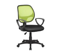 Sedia operativa con Braccioli Atlanta da ufficio 57x55,5xh55-100 cm Verde nero verde