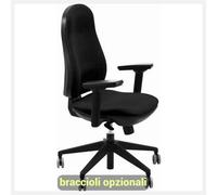 Sedia operativa girevole Unisit Ariel AIER Eco smart rivestimento ignifugo - ner
