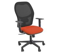 Sedia operativa girevole Unisit Hubble H Eco rosso - con braccioli - HUHUVE/BR/ER