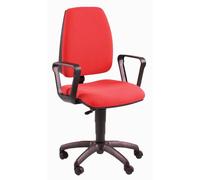 Sedia operativa girevole Unisit Jupiter JUBR Eco smart - rivestimento Eco rosso
