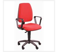 Sedia operativa girevole Unisit Jupiter JUBR Eco smart - rivestimento Eco rosso
