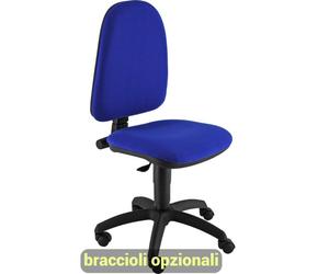 Sedia operativa girevole Unisit Jupiter JUSB/SB Eco smart - rivestimento Eco blu