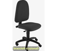 Sedia operativa girevole Unisit Jupiter JUSB/SB Eco smart - rivestimento Eco ner