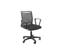 UNISIT - Sedia Home / office Smart Light Schienale In Rete Nero Seduta Nera C / braccioli - SPEDIZIONE GRATUITA
