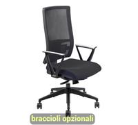Sedia operativa girevole Unisit Nereide NDAE schienale in rete - rivestimento ig