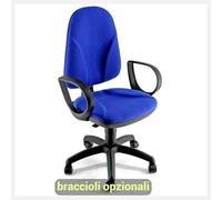 Sedia operativa girevole Unisit Team TMT rivestimento Eco blu - TMTMI/EB