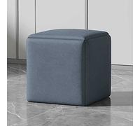 Sedia ottomana impilabile 5 in 1 con ruote girevoli, sgabelli versatili per soggiorno/sala da pranzo, elegante poggiapiedi quadrato in tessuto resistente