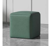 Sedia ottomana impilabile 5 in 1 con ruote girevoli, versatile sgabello cubo per soggiorno/sala da pranzo, tessuto tecnologico moderno, elegante design quadrato