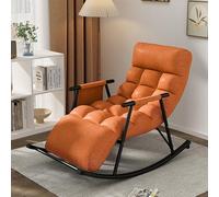 Sedia oversize imbottita Zero Gravity, resistente e regolabile, con schienale e poggiapiedi, perfetta per esterni, balcone, cortile, giardino e relax