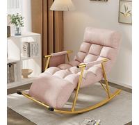Sedia oversize imbottita Zero Gravity, resistente e regolabile, con schienale e poggiapiedi, perfetta per esterni, balcone, cortile, giardino e relax