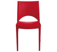 SEDIA PARIS POLIP.CM.49X51XH80ROSSA