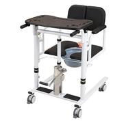 Sedia paziente idraulica dell'ascensore di trasferimento con 180 ° Seat e Bedpan, altezza regolabile 16.5-25", capacità 499,6 kg