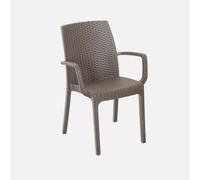 SEDIA PER 6 PZ ESTERNO DA GIARDINO RATTAN EFFETTO SIMIL BAR RISTORANTE PUB SEDIE