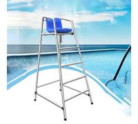 Sedia per bagnini， Sedia da bagnino alta for piscina, sedia professionale for il salvataggio in piscina e la prevenzione dell'annegamento(70.9inch/180cm)