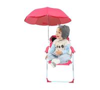 Sedia per bambini con ombrello, sedia da picnic pieghevole, a prova di sabbia, portatile, leggera, per viaggi, picnic, parco, cortile, campeggio, piscina, vacanze