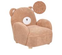 Sedia per bambini pelliccia sintetica marrone BOO