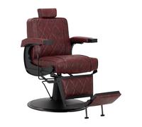 Sedia per barbiere barber chair | Hair System BM88066 (nero/burgundy)