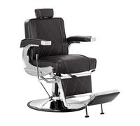Sedia per barbiere barber chair | Hair System BM88066 (silver/marrone)