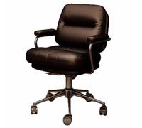 Sedia per computer: comoda sedia da ufficio per uso prolungato, sedia girevole per studio domestico con rotelle e schienale(Black,Upgrade)